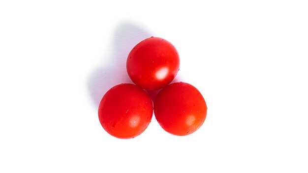 Fresh cherry tomatoes isolated