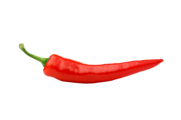 Fresh chili pepper isolated on a white background