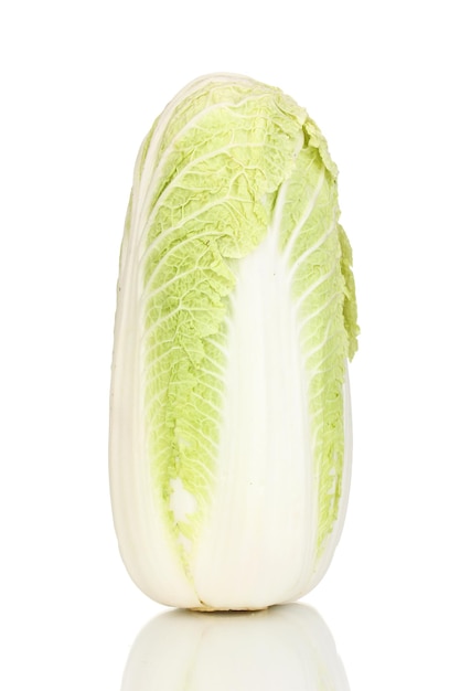 Fresh chinese cabbage isolated on white