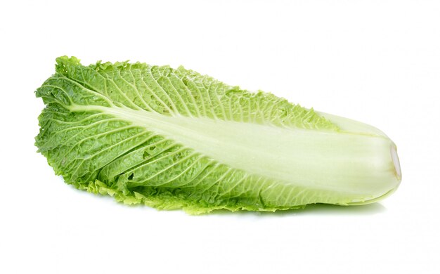 Fresh chinese cabbage on a white space