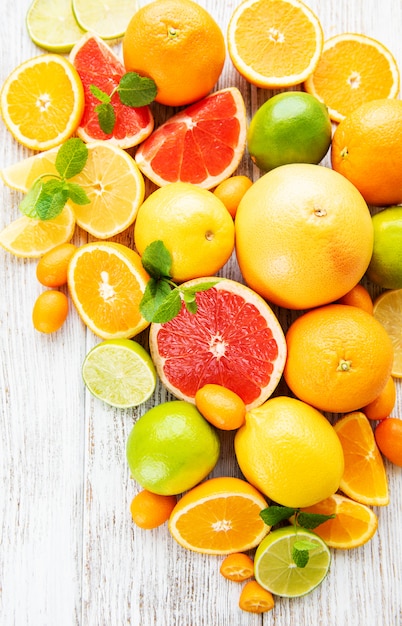 Fresh citrus fruits