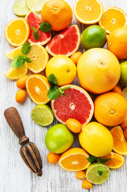 Fresh citrus fruits