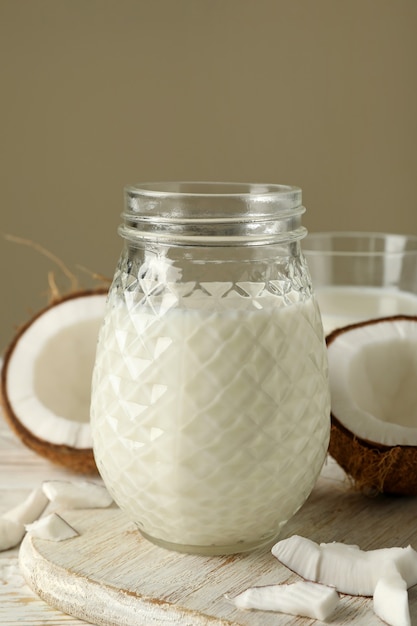 Fresh coconut and coconut milk