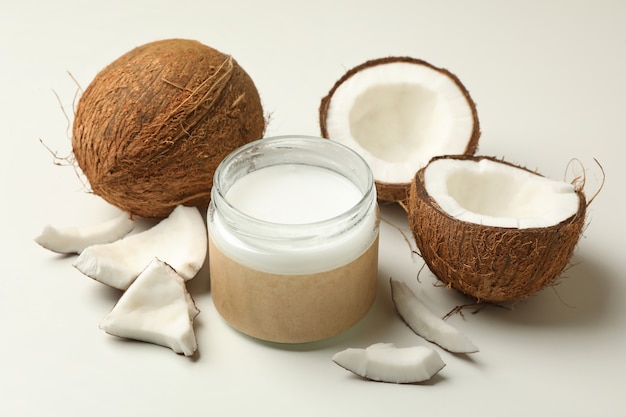 Fresh coconut and coconut milk