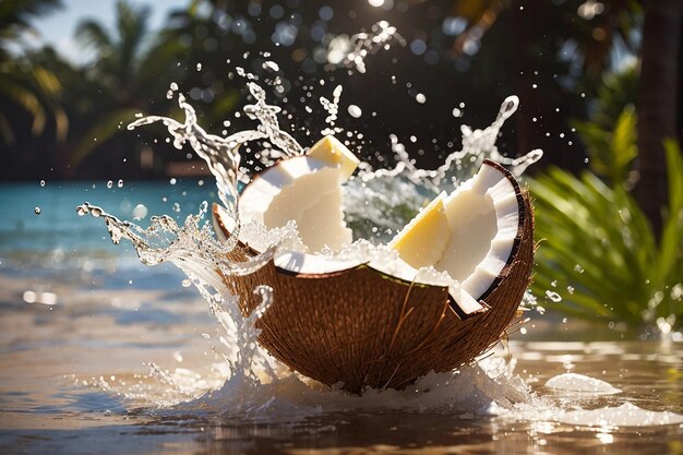 Свежая кокосовая вода