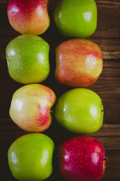 Fresh colorful apples