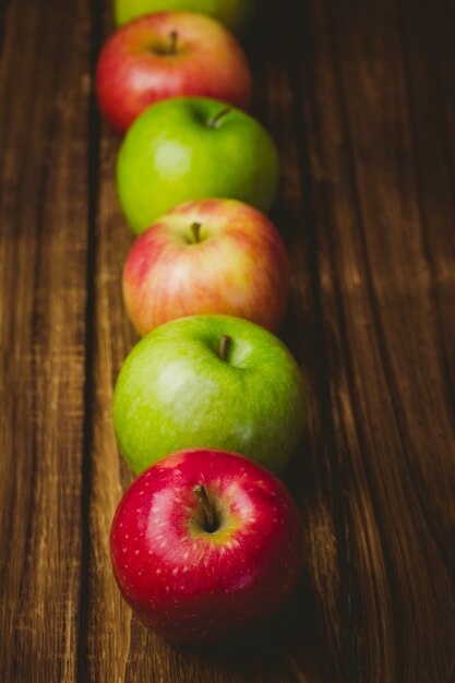 Fresh colorful apples