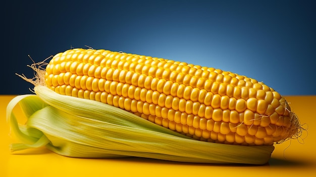 Fresh Corn Kernels on White Background