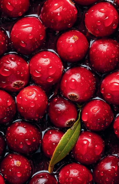 Fresh_Cranberries_seamless_background_adorned_with_glist