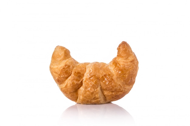 Fresh Croissant.. Junk food, obesity or food healthy concept