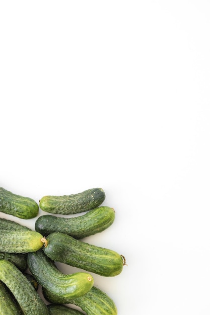 Fresh cucumber background Green cucumbers