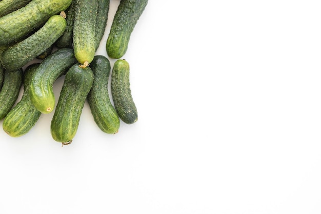 Fresh cucumber background green cucumbers