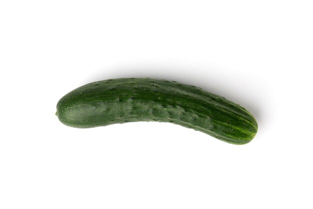 Photo fresh cucumber on a white background