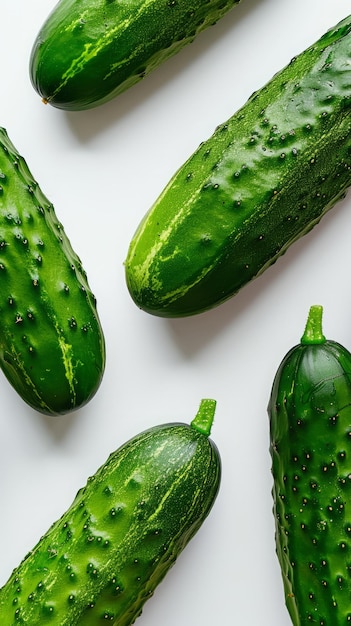 fresh cucumbers background