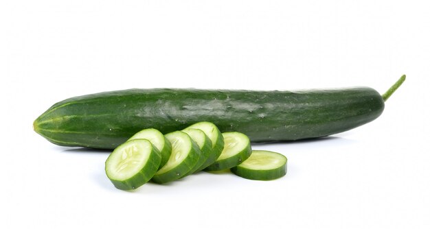 Fresh cucumbers isolated