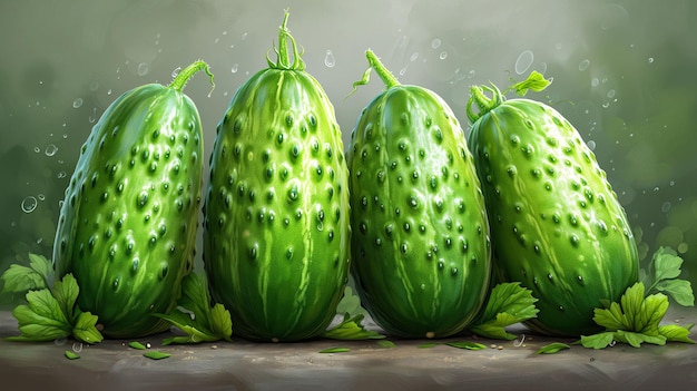 Fresh cucumbers