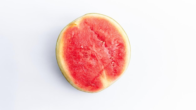 fresh cut watermelon on white background