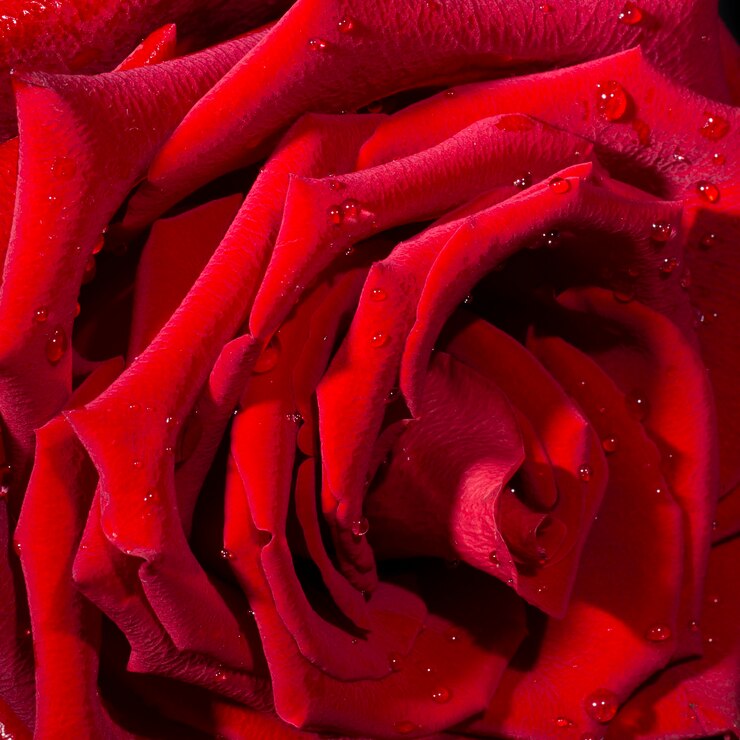 Fresh dark red roses close up texture background