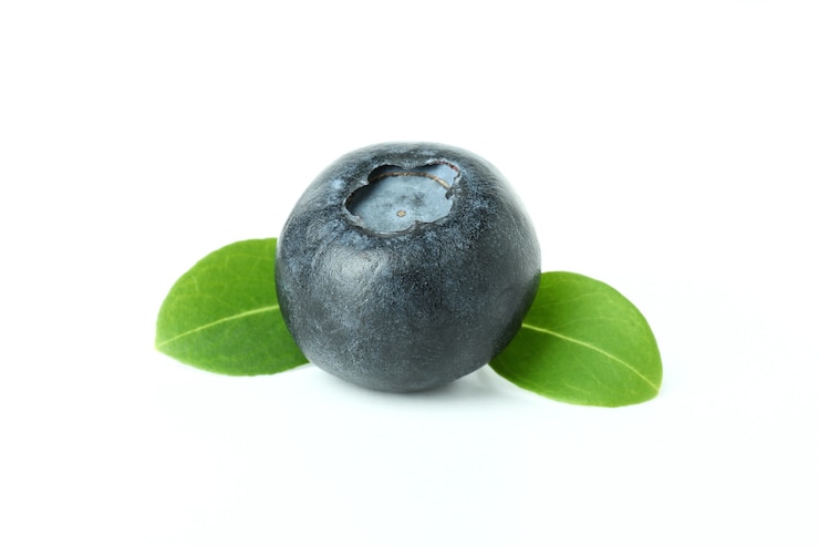 Photo fresh delicious blueberry isolated on white surface