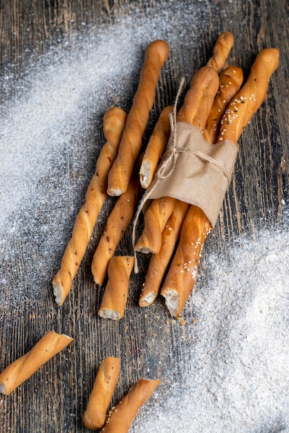 Fresh delicious bread made from flour and other natural products