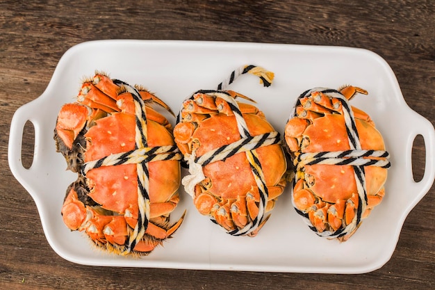 Fresh and delicious hairy crab