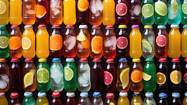 Photo fresh diet soda drink background