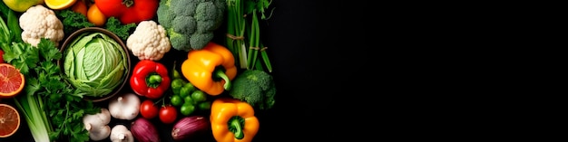 Fresh different vegetables are many different Generative AI