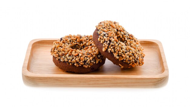 Fresh donuts with seeds