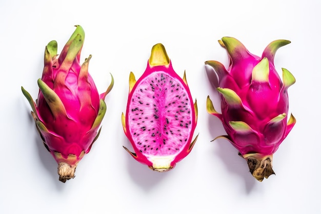 Fresh dragon fruit natural Nature juicy color Generate Ai