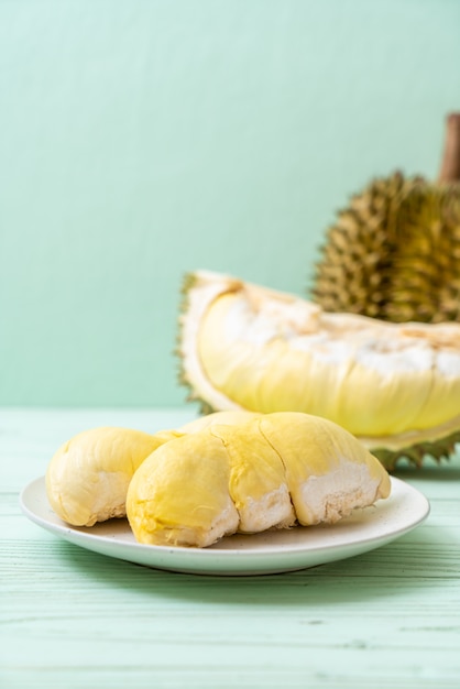 Fresh durian fruit