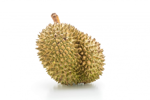 fresh durian on white background