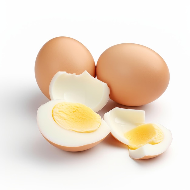 Premium AI Image  Boiled eggs are delicious