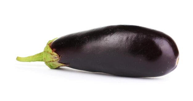 Fresh eggplant isolated on white