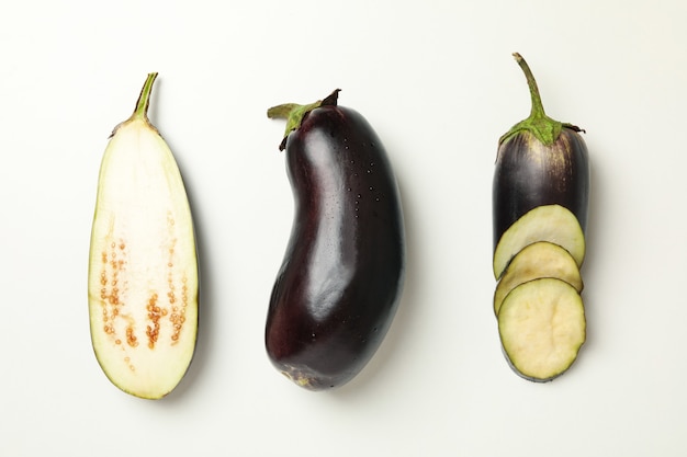 Fresh eggplants