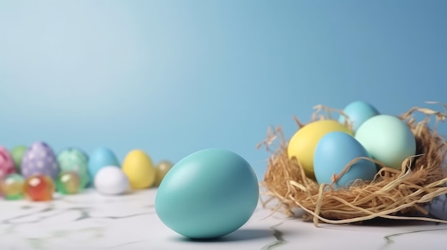 Fresh eggs are placed on a wooden table and fresh eggs