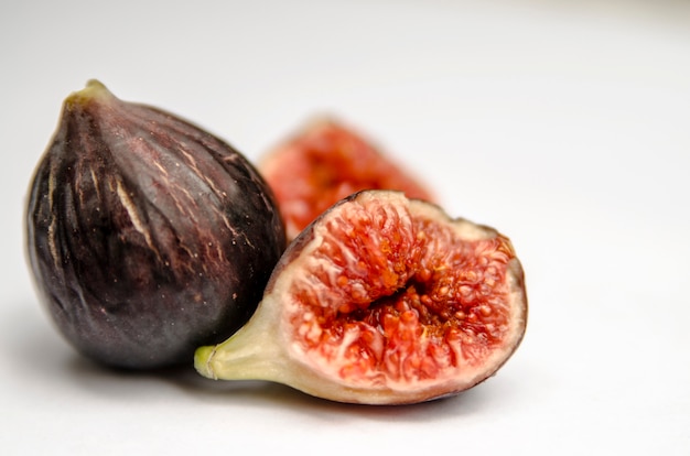 Fresh fig fruit isolated on white