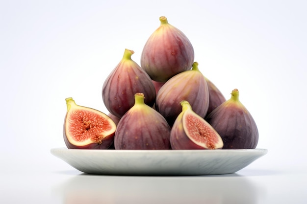 Fresh Fig solid color background image generative AI