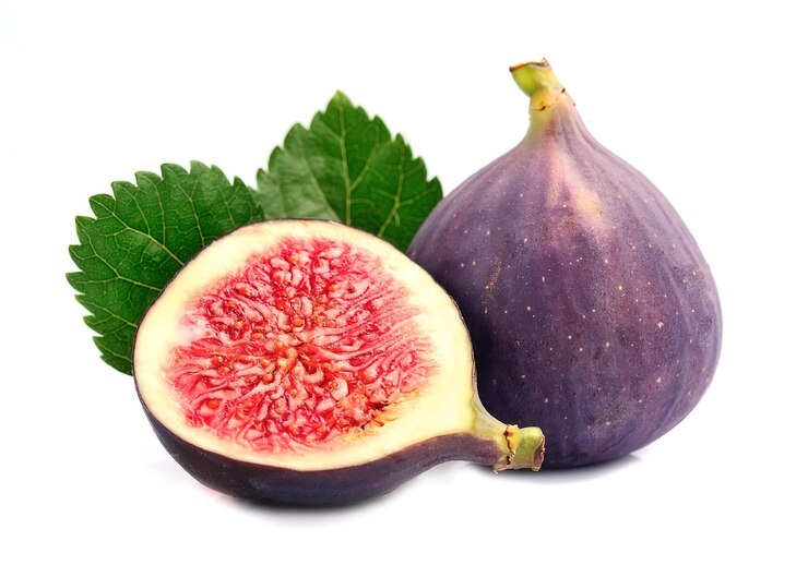 Fresh figs fruits isolated.