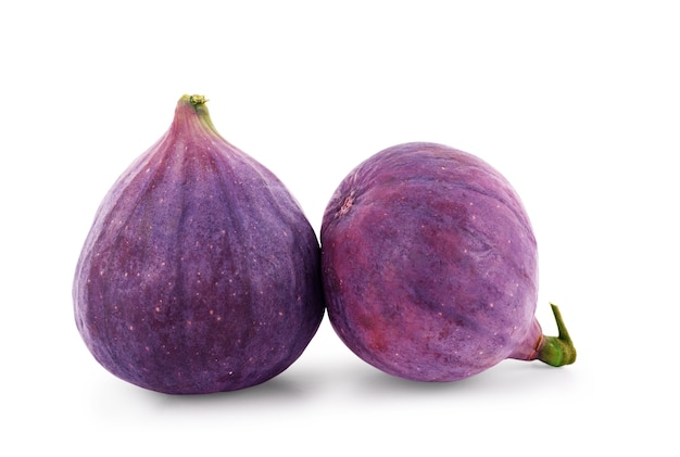 Fresh figs on a white background