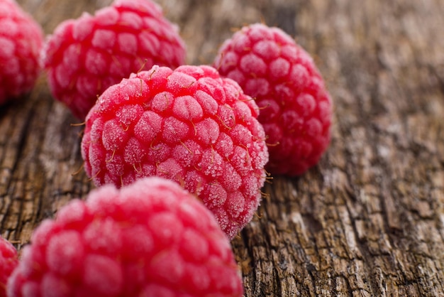 Fresh frozen berries raspberry