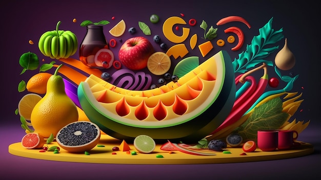 Fresh fruit composition