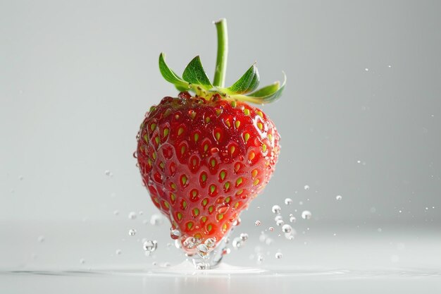 fresh fruit floating in water