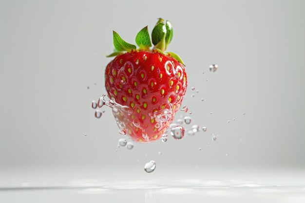 fresh fruit floating in water