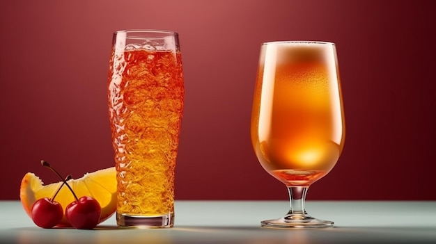 A fresh fruit juice splash on glass