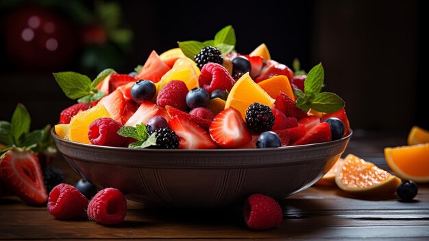 Fresh Fruit Salad Bowl