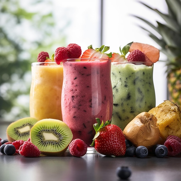 fresh fruit smoothies