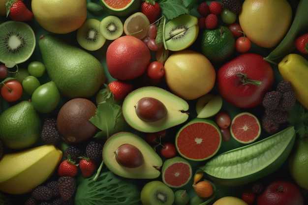 Fresh Fruits Ai generative