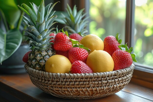 Подарочная коробка с свежими фруктами профессиональная рекламная фотография продуктов питания