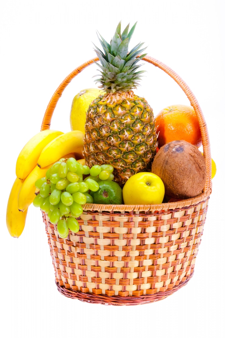 Photo fresh fruits. healthy food concept 