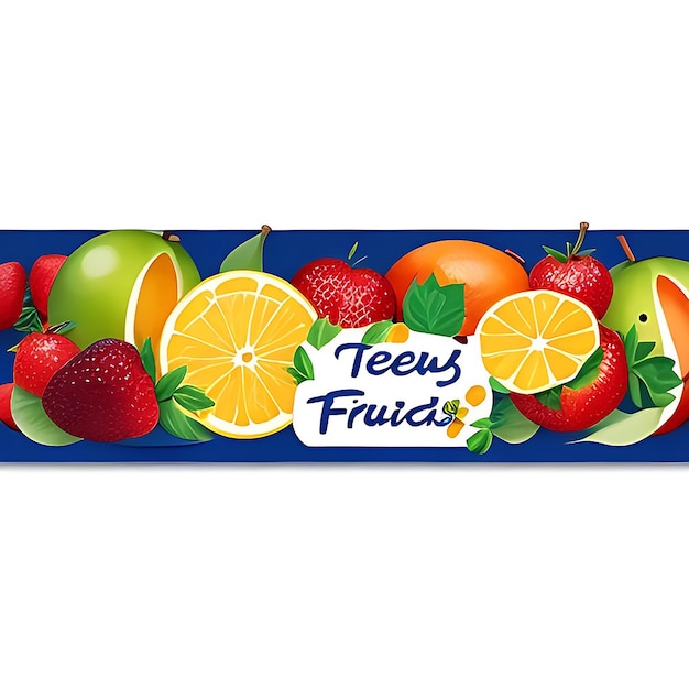 Foto banner di frutta fresca